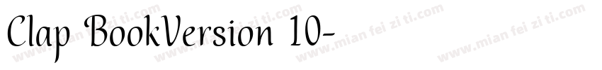 Clap BookVersion 10字体转换